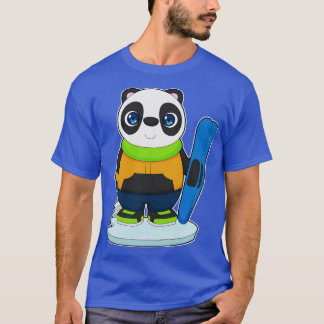 Panda Skier Ski Wintersport T-shirt