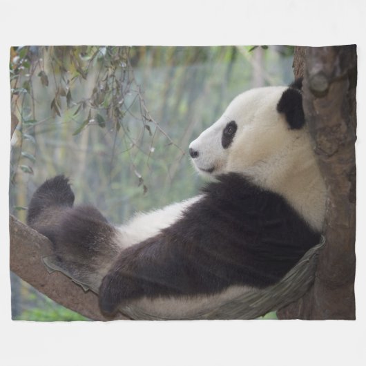 PANDA SLAAP FLEECE DEKEN (Voorkant (Horizontaal))
