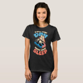 Panda Sleep Eat Herhalen Sleepyhead Fun T-shirt (Voorkant volledig)