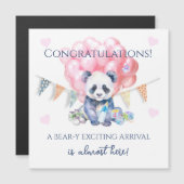 Panda slinger en ballonnen Baby Shower (Voorkant / Achterkant)