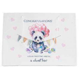 Panda slinger en ballonnen Baby Shower Groot Cadeauzakje