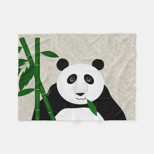 Panda Small Fleece Blanket (Voorkant (Horizontaal))