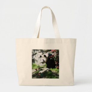 Panda Smile Grote Tote Bag