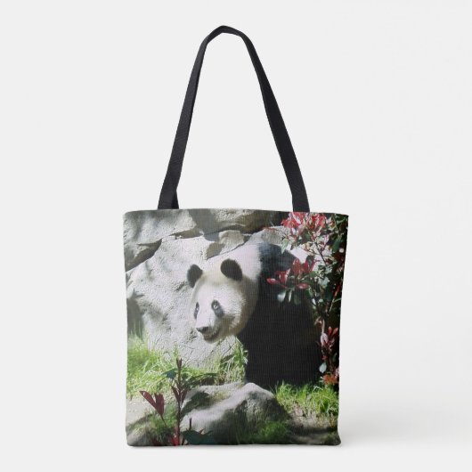 Panda Smile -Panda Beer Tote Bag (Achterkant)