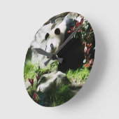Panda Smile Wall Clock Ronde Klok (Hoek)