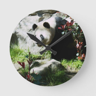 Panda Smile Wall Clock Ronde Klok