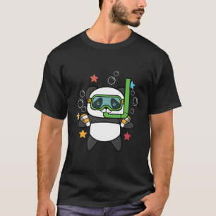 Panda Snorkel Avontuurlijk Persoon T-shirt