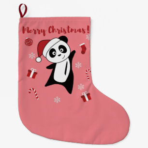 Panda Snow Winter Animals Pandas Large C Grote Kerstsok