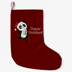 Panda Snow Winter Animals Pandas Small C Kleine Kerstsok