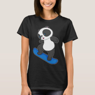 Panda Snowboard Winter Sport T-shirt