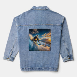 Panda Snowboarding Design van Rich AMeN Gill Denim Jacket