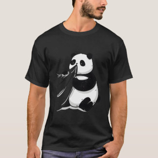 Panda Snuit Op Moeders Tafel T-shirt