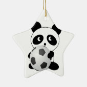 Panda soccer keramisch ornament (Rechts)