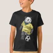 Panda Soccer-speler T-shirt (Voorkant)