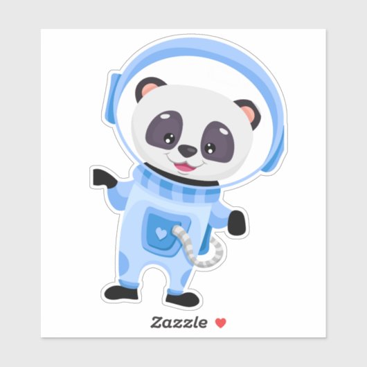 Panda Space Astronaut Sticker (Vel)