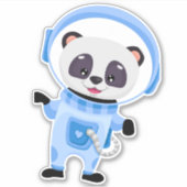Panda Space Astronaut Sticker (Voorkant)