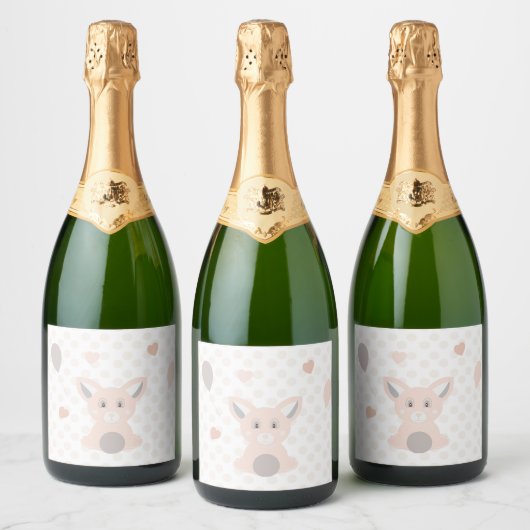 Panda Sparkling Wijnetiket (Flessen)
