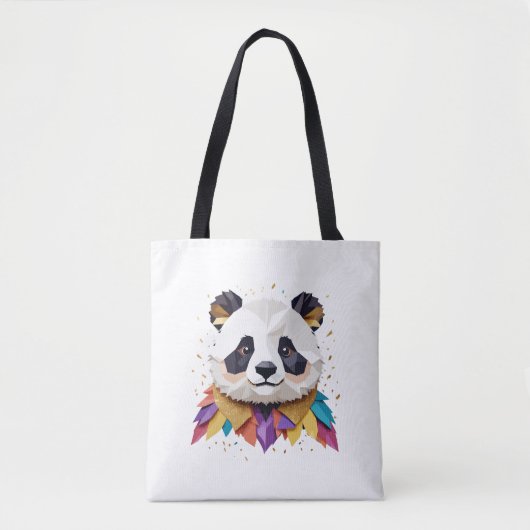 Panda speels Schattig leuk dier kleurrijk vrolijk Tote Bag (Voorkant)