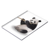 Panda speelt de Flute T-Shirt Notitieboek (Linkerzijde)