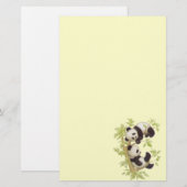 Panda speelt in een boom briefpapier (Voorkant / Achterkant)
