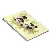 Panda speelt in een boom notitieboek (Rechterzijde)