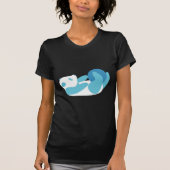 Panda Spelen (Blauw) T-shirt (Voorkant)