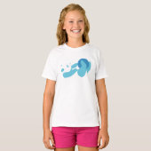 Panda Spelen (Blauw) T-shirt (Voorkant volledig)