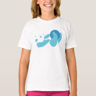 Panda Spelen (Blauw) T-shirt