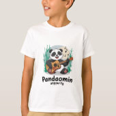 Panda spelen gitaar - Schattigee Musical Panda T-shirt (Voorkant)