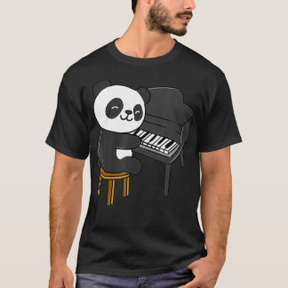 Panda Spelen Piano T-shirt
