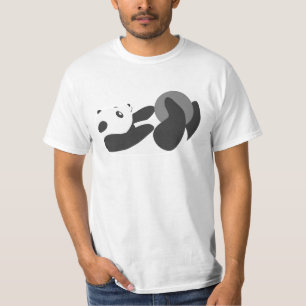 Panda Spelen (Zwart) T-shirt