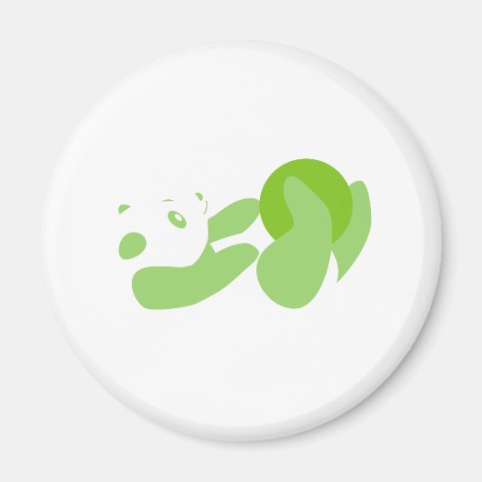 Panda Spelling (groen) Magneet (Voorkant)