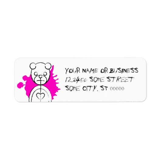 panda splatz. etiket (Voorkant)