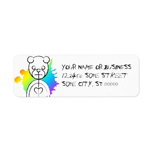 panda splatz. etiket (Voorkant)