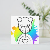 panda splatz kaart (Staand voorkant)