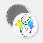 panda splatz. magneet (Voorkant / Achterkant)