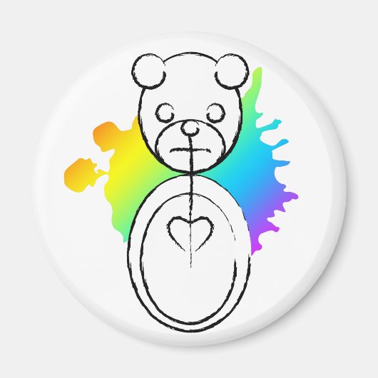 panda splatz. magneet (Voorkant)