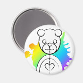 panda splatz. magneet (Voorkant / Achterkant)