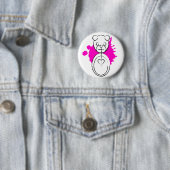 panda splatz. ronde button 5,7 cm (In situ)