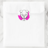 panda splatz. ronde sticker (Tas)