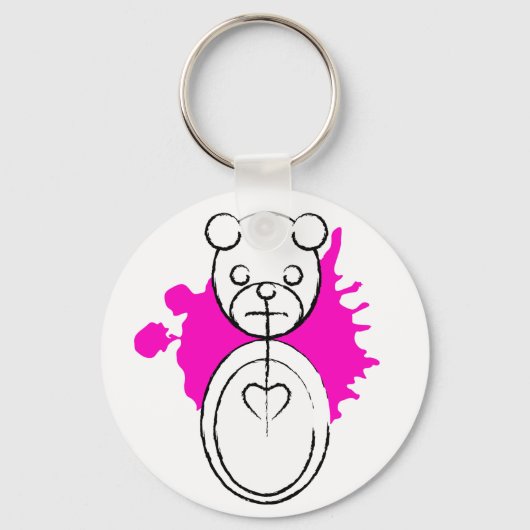 panda splatz. sleutelhanger (Voorkant)