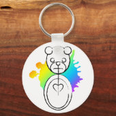 panda splatz. sleutelhanger (Voorkant)