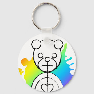 panda splatz. sleutelhanger