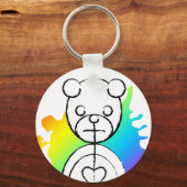 panda splatz. sleutelhanger (Voorkant)
