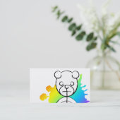 panda splatz. visitekaartje (Staand voorkant)