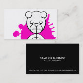 panda splatz. visitekaartje (Voorkant / Achterkant)