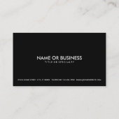 panda splatz. visitekaartje (Achterkant)