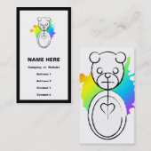 panda splatz. visitekaartje (Voorkant / Achterkant)