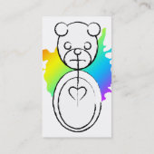 panda splatz. visitekaartje (Achterkant)