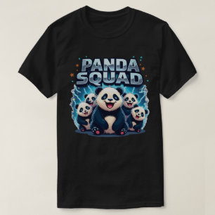 Panda Squad - Cute Kawaii Panda Team Cartoon Ontwe T-shirt